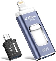 Flash Drive for iPhone 128GB, Gulloe USB Memory St