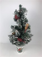 24" Light Up Christmas Tree w Birds