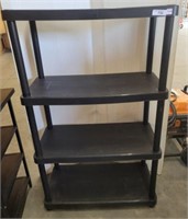4 TIER PLASTIC SHELVING  [OUT FRONT]