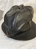 RARE ANTIQUE 1800s LEATHER DOUBLE BRIM FIREMAN’s