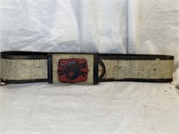 ANTIQUE 1800S LEATHER FIRE BELT 34 INCH