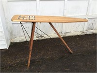 ANTIQUE WOOD IRONING BOARD