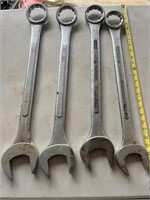 set of four 2 1/2 inch Jumbo wrenches