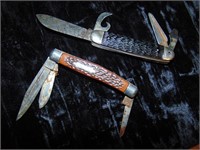 (2) Antique knives Camp king and Sabre