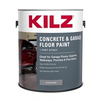 A3483  KILZ Concrete Garage Floor Paint, Slate Gra