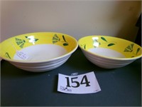 2PC VEGITABLE AND SALAD BOWL MADE IN ITALY