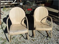 2-METAL LAWN CHAIRS