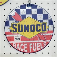 Sunoco Racing Fuels Metal Round Sign