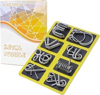 NEW Metal Puzzle, Brain Teaser- Set of 8