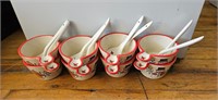 Soup Bowl Set with Spoons