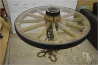 Decorative Wagon Wheel Coffee Table