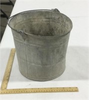 Metal bucket-dented