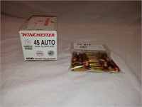 (115) Rounds Winchester .45 auto Ammo