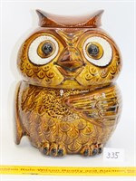 Vintage McCoy Brown owl cookie jar marked 204
