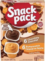 Snack Pack Pudding 12 count (Pack of 6 )
