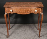 Vintage Tiger Oak Writing Desk