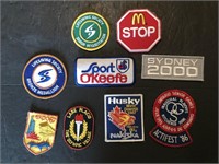 8 x Sports related Cloth Badges