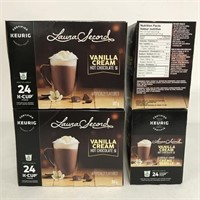 96 PCS KEURIG K CUP PODS LAURA SECORD VANILLA