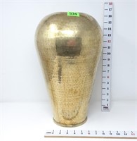 Hammered Brass Vase