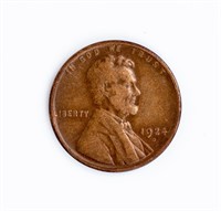 Coin 1924-D Lincoln Cent in Very Fine.