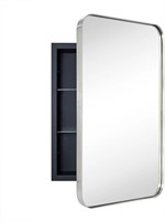 EGHOME 16x24' Medicine Cabinet  Nickel