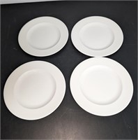 4 pc Wedgewood Plates, White