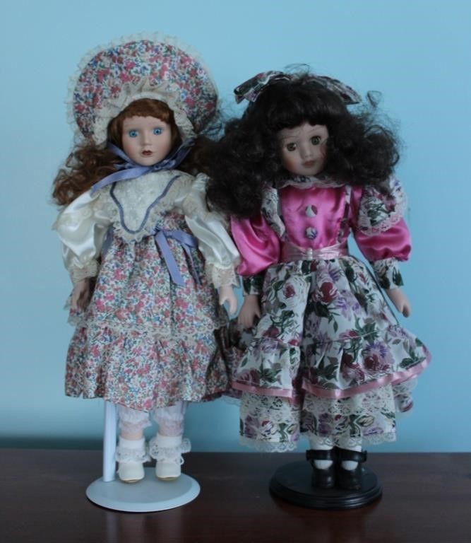 16" Vintage Porcelain Dolls