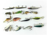 15 vintage fishing lures
