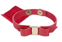 Ferragamo Leather Bow Bracelet