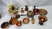 Copper plates dishes and other utensils