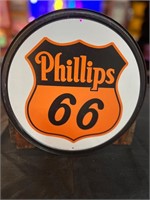 1ft Round Tin Phillips 66 Sign