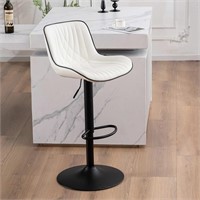 YOUTASTE Modern White Bar Stool Set of 1