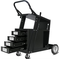 AQNIEGEP Welding Cart with Drawers Rolling Welding