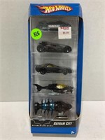 Batman begins Gotham city hot wheels five car set