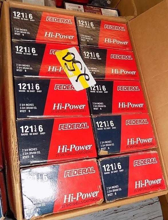 10 BOXES OF NEW FEDERAL 12 GUAGE