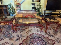 Coffee table and side table set 41 by 30" 27 by 2"