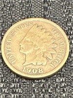 1908 One Cent Coin