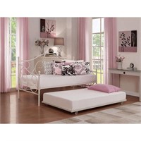 Desert Fields Victoria Metal Daybed  Twin  White