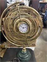 Marble base, aristocrats brass clock