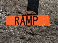 Reflective RAMP highway sign