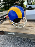 STL RAMS BBQ Grill Football Helmet