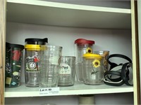 Eight Tervis mugs & handles