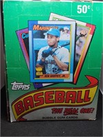 Large Box Full of 1991 Topps Baseball Bubble Gum