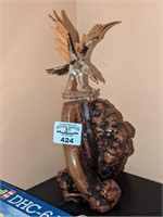 Glass Baron Eagle on wood