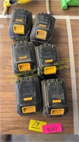 6 ct dewalt batteries