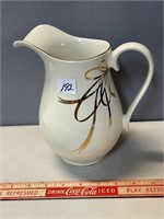 SWEET VINTAGE PITCHER WITH GOLD ACCENT