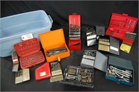 Assorted Drill Bit Sets In Cases