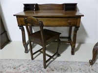 ANTIQUE YOUTH WRITING DESK AND CHAIR
