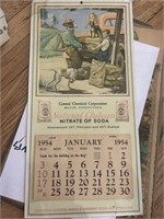 1954 Natural Chilean, Milton Calendar 
 General