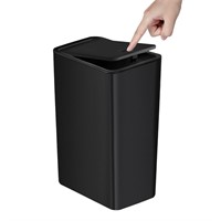 Damaged Bathroom Trash Can  10L / 2.6Gal  Black